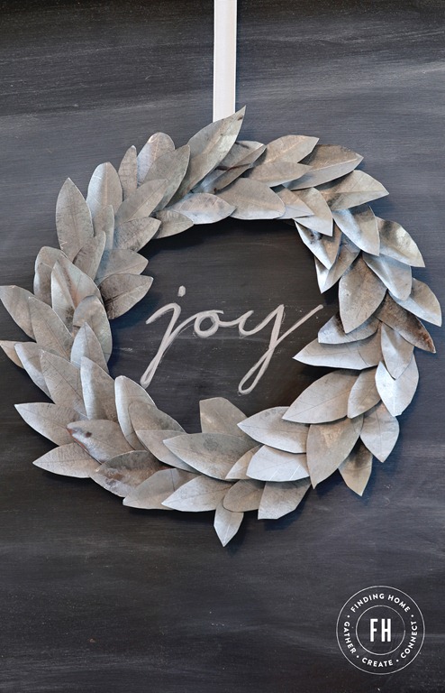 DIY GALVANIZED WREATH