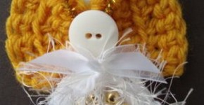 Crochet Button Angel