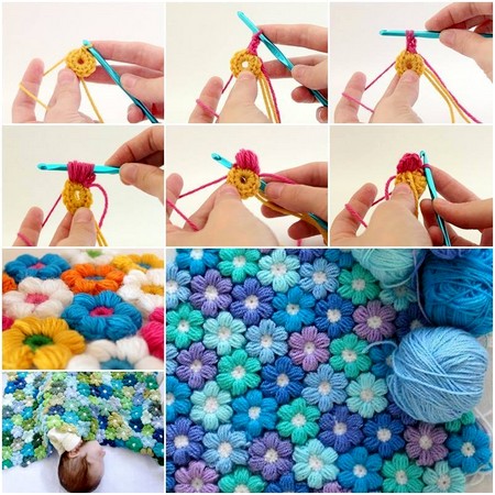 Crochet-Flower-Baby-Blanket