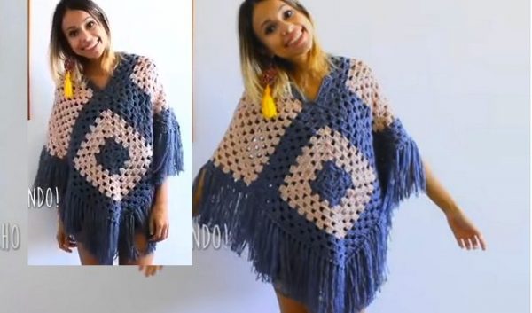Criatura Arancel Persistente The easiest poncho in the world - Video | Home, Garden and Crochet Patterns  and Tutorials