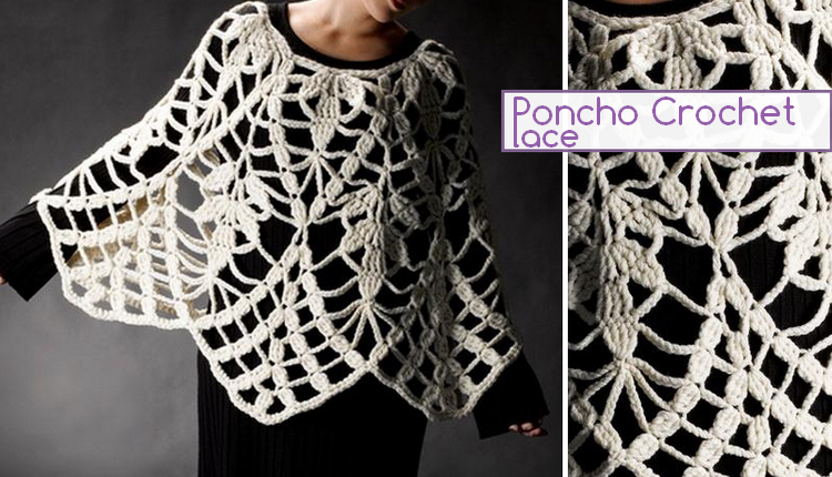 poncho crochet lace