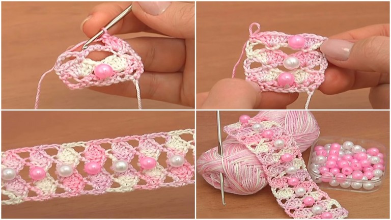 crochet-shell-stitch-with-pearls-tutorial