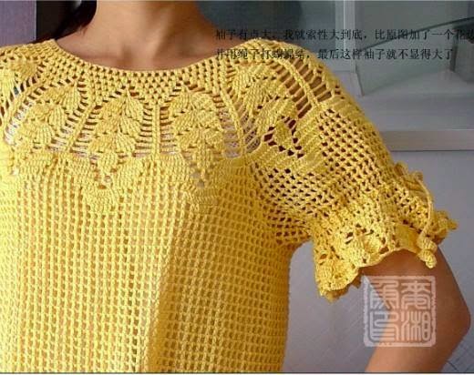 Tutorial how to make a DELICATE CROCHET BLOUSE (8)