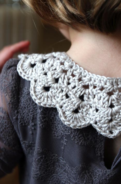 How to make an easy crocheted collar (1)