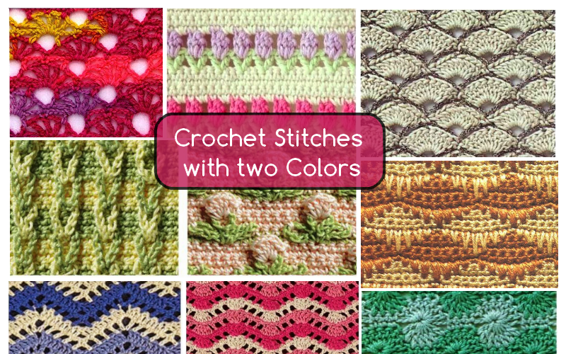 Crochet Stitches with two Colors | Home, Garden and Crochet Patterns ...